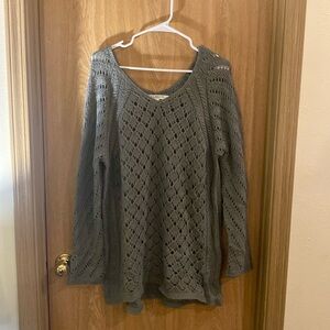 Max Studio Gray Long Sleeve Sweater Size 2X - $20
